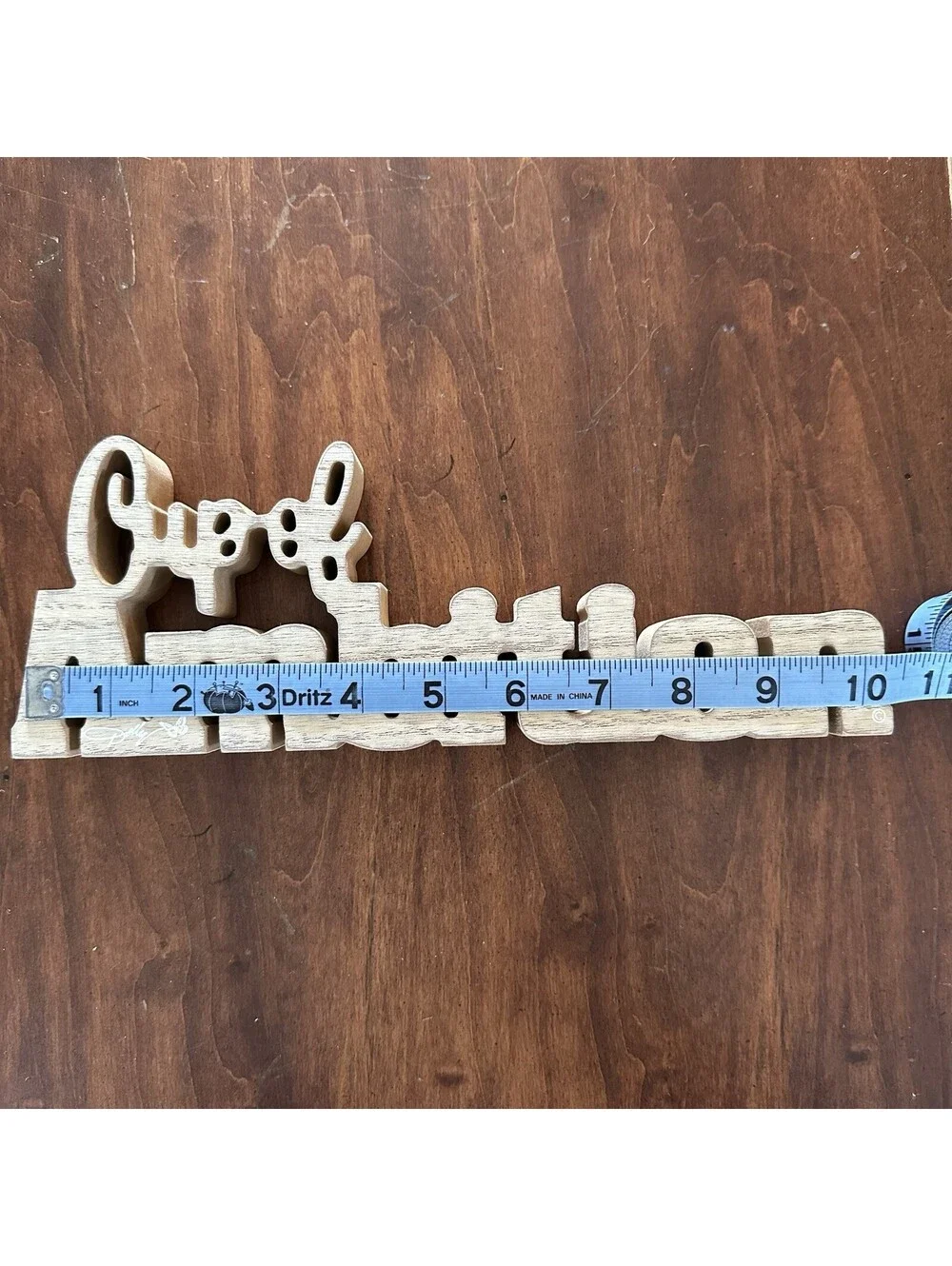 Dolly Parton Cup of Ambition Wood Shelf Sign 10.5